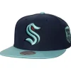 Mitchell & Ness Snapback-2 Tone Side Patch Snapback Seattle Kraken