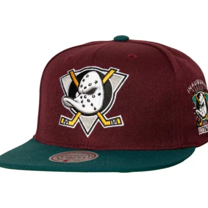 Mitchell & Ness Snapback-2 Tone Side Patch Snapback Anaheim Ducks