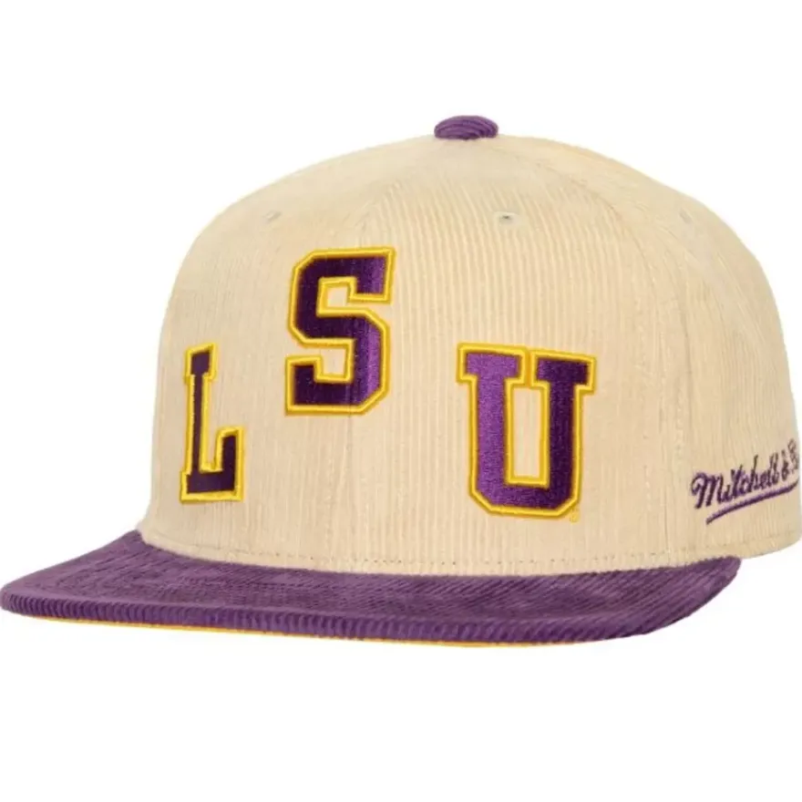 Mitchell & Ness Fitted-2 Tone Team Cord Fitted Louisiana State University
