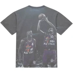 Mitchell & Ness T-Shirts & Tops-Above The Rim Sublimated S/S Tee Detroit Pistons 1995