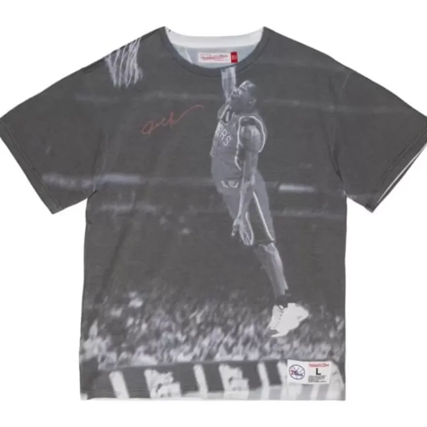 Mitchell & Ness T-Shirts & Tops-Above The Rim Sublimated Ss Tee Philadelphia 76Ers Allen Iverson