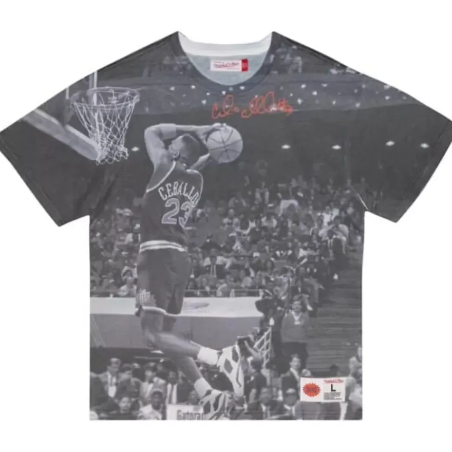 Mitchell & Ness T-Shirts & Tops-Above The Rim Sublimated Ss Tee Phoenix Suns Cedric Ceballos