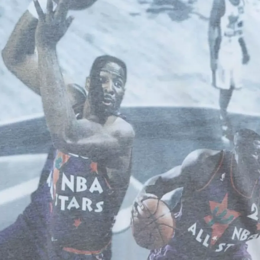 Mitchell & Ness T-Shirts & Tops-Above The Rim Sublimated S/S Tee Charlotte Hornets