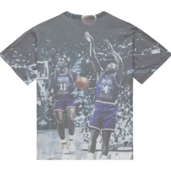 Mitchell & Ness T-Shirts & Tops-Above The Rim Sublimated S/S Tee Detroit Pistons