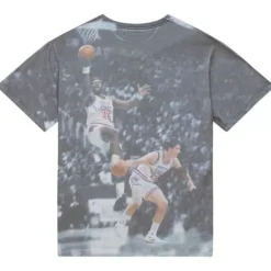 Mitchell & Ness T-Shirts & Tops-Above The Rim Sublimated S/S Tee Utah Jazz