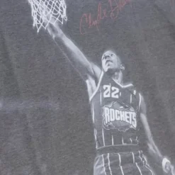 Mitchell & Ness T-Shirts & Tops-Above The Rim Sublimated Ss Tee Houston Rockets Clyde Drexler