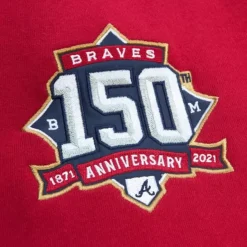 Mitchell & Ness Hoodies & Sweatshirts-All Over Crew 3.0 Atlanta Braves