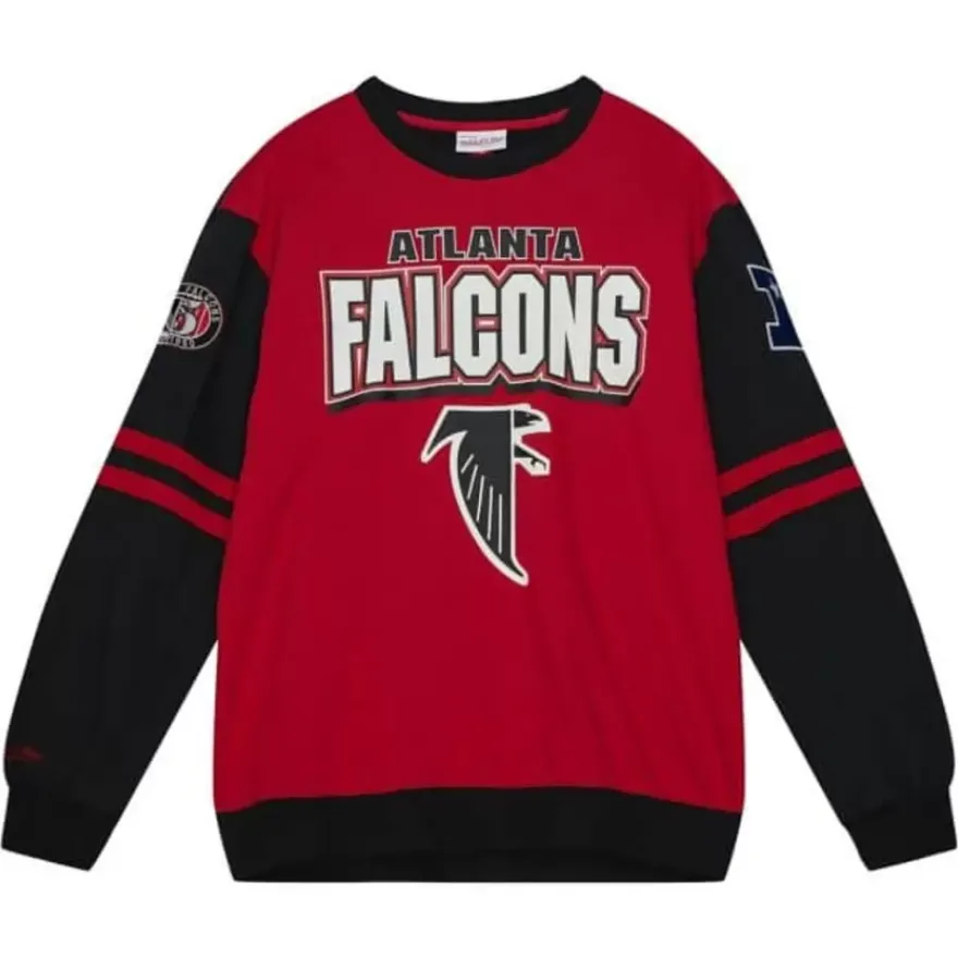 Mitchell & Ness T-Shirts & Tops-All Over Crew 2.0 Atlanta Falcons