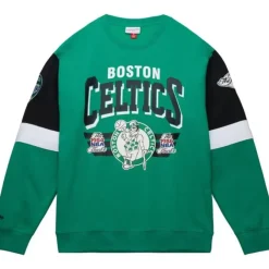 Mitchell & Ness Hoodies & Sweatshirts-All Over Crew 3.0 Boston Celtics