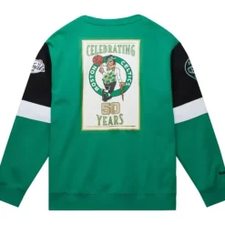 Mitchell & Ness Hoodies & Sweatshirts-All Over Crew 3.0 Boston Celtics
