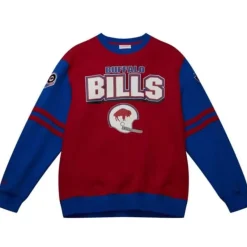 Mitchell & Ness T-Shirts & Tops-All Over Crew 2.0 Buffalo Bills