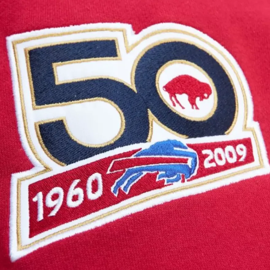 Mitchell & Ness Hoodies & Sweatshirts-All Over Crew 3.0 Buffalo Bills