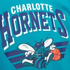 Mitchell & Ness Hoodies & Sweatshirts-All Over Crew 3.0 Charlotte Hornets