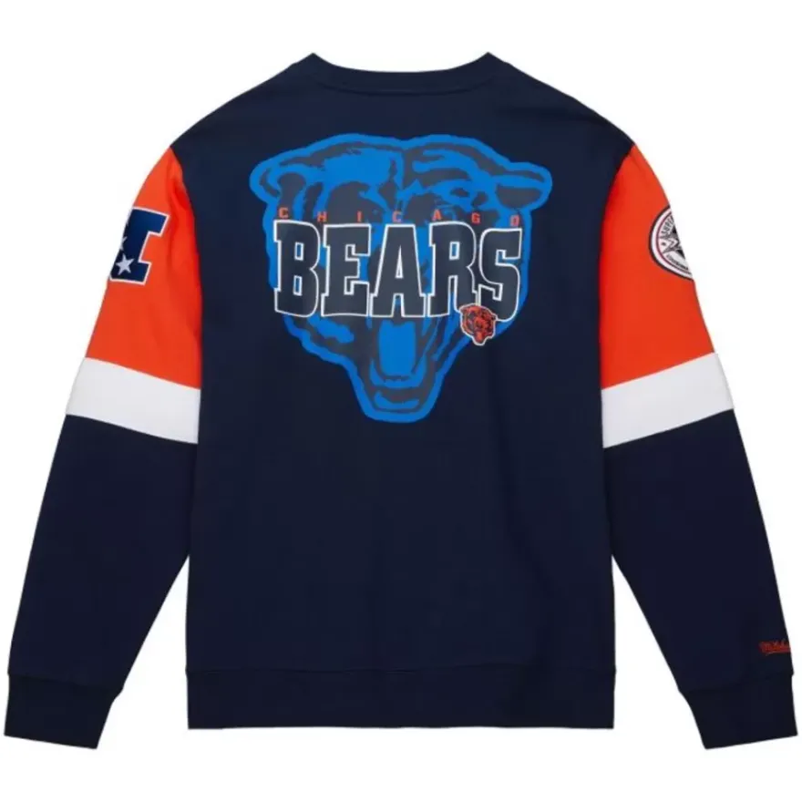 Mitchell & Ness Hoodies & Sweatshirts-All Over Crew 3.0 Chicago Bears