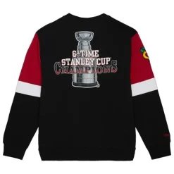 Mitchell & Ness Hoodies & Sweatshirts-All Over Crew 3.0 Chicago Blackhawks