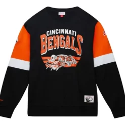 Mitchell & Ness Hoodies & Sweatshirts-All Over Crew 3.0 Cincinnati Bengals