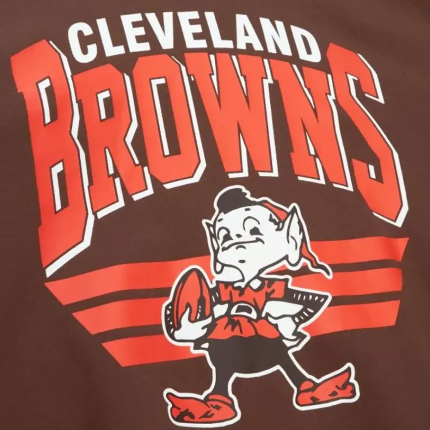 Mitchell & Ness Hoodies & Sweatshirts-All Over Crew 3.0 Cleveland Browns