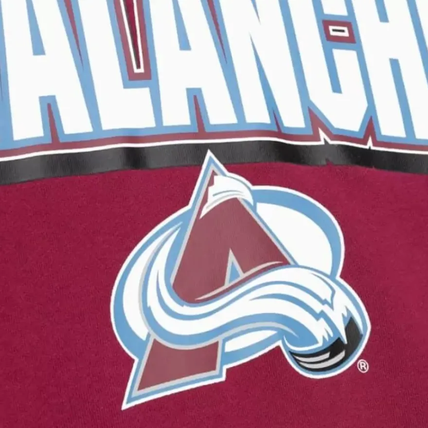 Mitchell & Ness Hoodies & Sweatshirts-All Over Crew 2.0 Colorado Avalanche