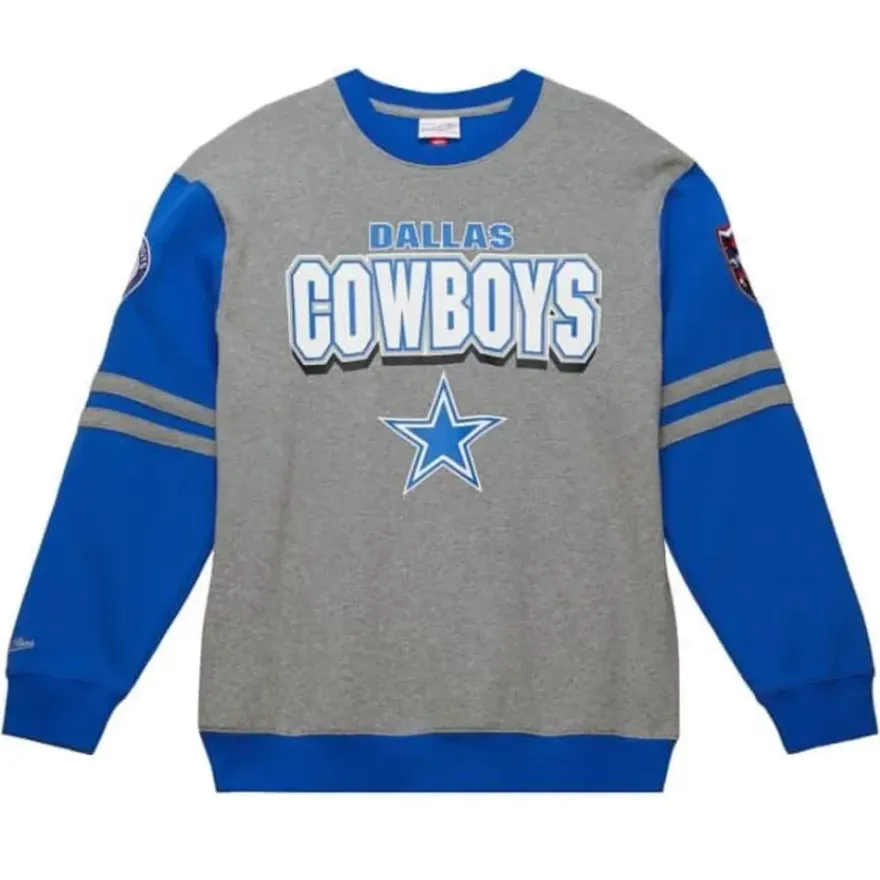 Mitchell & Ness T-Shirts & Tops-All Over Crew 2.0 Dallas Cowboys
