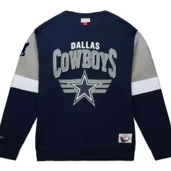Mitchell & Ness Hoodies & Sweatshirts-All Over Crew 3.0 Dallas Cowboys