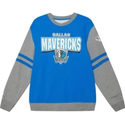 Mitchell & Ness Hoodies & Sweatshirts-All Over Crew 2.0 Dallas Mavericks