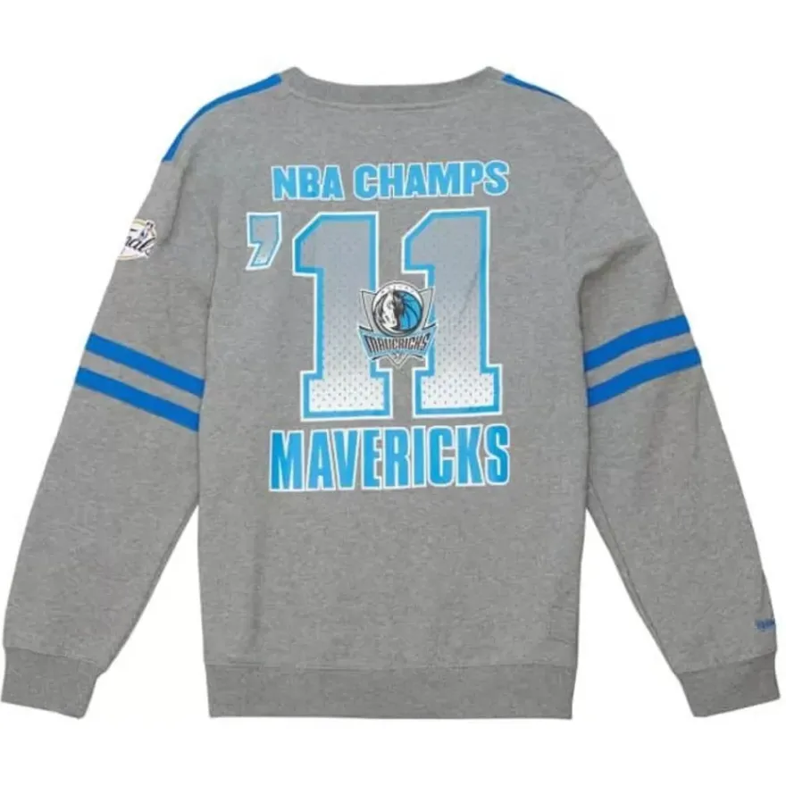 Mitchell & Ness Hoodies & Sweatshirts-All Over Crew 2.0 Dallas Mavericks