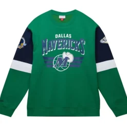 Mitchell & Ness Hoodies & Sweatshirts-All Over Crew 3.0 Dallas Mavericks