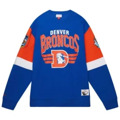 Mitchell & Ness Hoodies & Sweatshirts-All Over Crew 3.0 Denver Broncos
