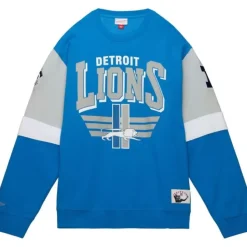 Mitchell & Ness Hoodies & Sweatshirts-All Over Crew 3.0 Detroit Lions