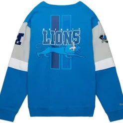Mitchell & Ness Hoodies & Sweatshirts-All Over Crew 3.0 Detroit Lions