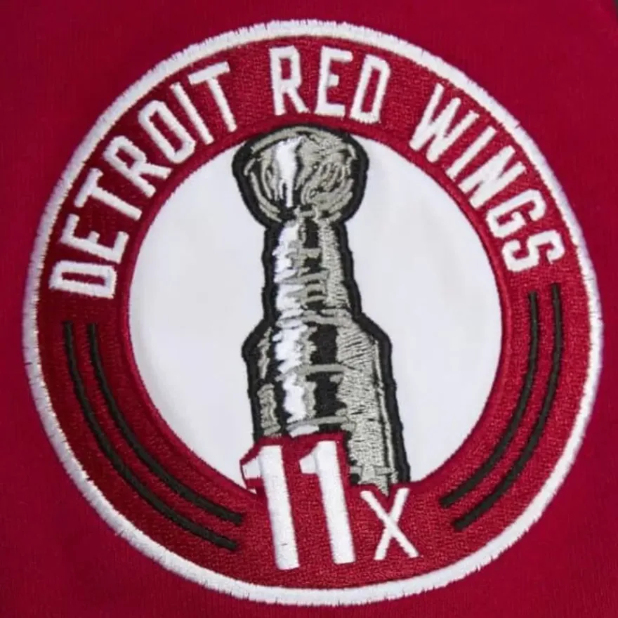 Mitchell & Ness Hoodies & Sweatshirts-All Over Crew 2.0 Detroit Red Wings