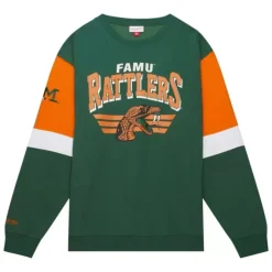 Mitchell & Ness Hoodies & Sweatshirts-All Over Crew 3.0 Florida A&M University