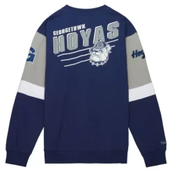 Mitchell & Ness Hoodies & Sweatshirts-All Over Crew 3.0 Georgetown University