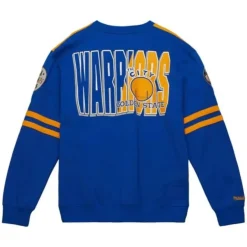 Mitchell & Ness T-Shirts & Tops-All Over Crew 2.0 Golden State Warriors
