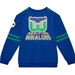 Mitchell & Ness Hoodies & Sweatshirts-All Over Crew 2.0 Hartford Whalers