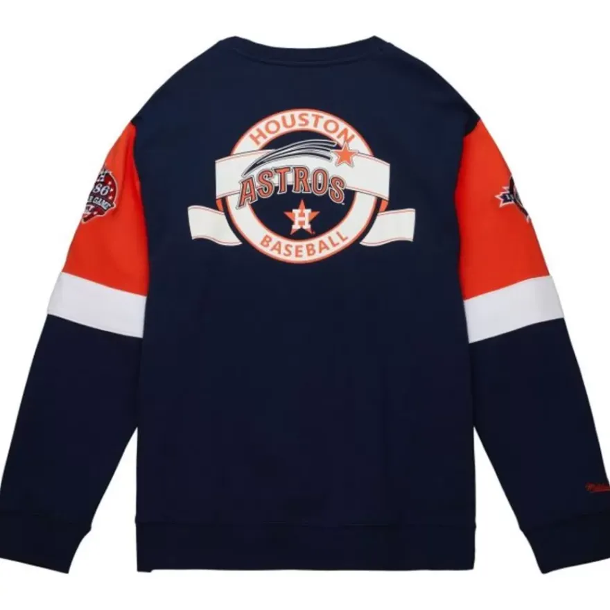 Mitchell & Ness Hoodies & Sweatshirts-All Over Crew 3.0 Houston Astros