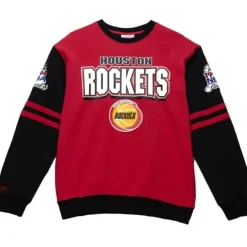 Mitchell & Ness T-Shirts & Tops-All Over Crew 2.0 Houston Rockets