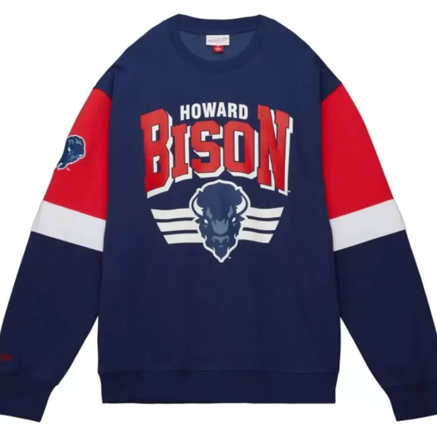 Mitchell & Ness Hoodies & Sweatshirts-All Over Crew 3.0 Howard University
