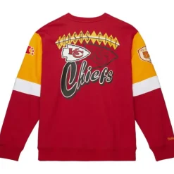 Mitchell & Ness Hoodies & Sweatshirts-All Over Crew 3.0 Kansas City Chiefs