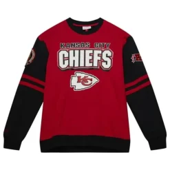 Mitchell & Ness T-Shirts & Tops-All Over Crew 2.0 Kansas City Chiefs