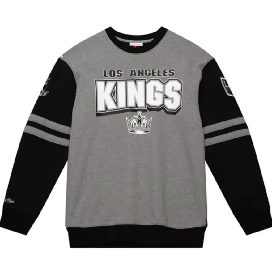 Mitchell & Ness Hoodies & Sweatshirts-All Over Crew 2.0 Los Angeles Kings