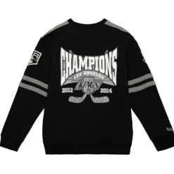 Mitchell & Ness Hoodies & Sweatshirts-All Over Crew 2.0 Los Angeles Kings