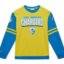 Mitchell & Ness T-Shirts & Tops-All Over Crew 2.0 Los Angeles Chargers