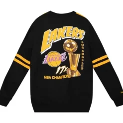Mitchell & Ness T-Shirts & Tops-All Over Crew 2.0 Los Angeles Lakers