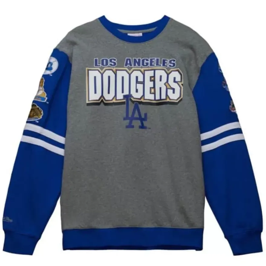Mitchell & Ness T-Shirts & Tops-All Over Crew 2.0 Los Angeles Dodgers
