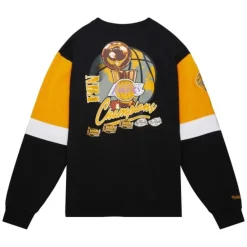 Mitchell & Ness Hoodies & Sweatshirts-All Over Crew 3.0 Los Angeles Lakers