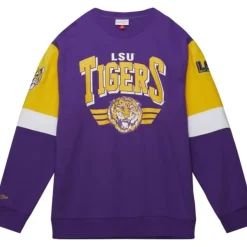 Mitchell & Ness Hoodies & Sweatshirts-All Over Crew 3.0 Louisiana State University