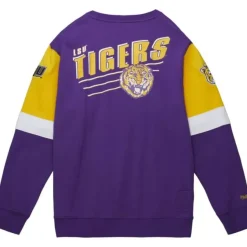 Mitchell & Ness Hoodies & Sweatshirts-All Over Crew 3.0 Louisiana State University