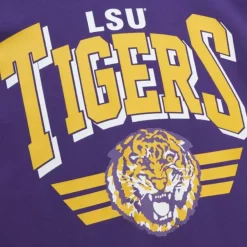Mitchell & Ness Hoodies & Sweatshirts-All Over Crew 3.0 Louisiana State University