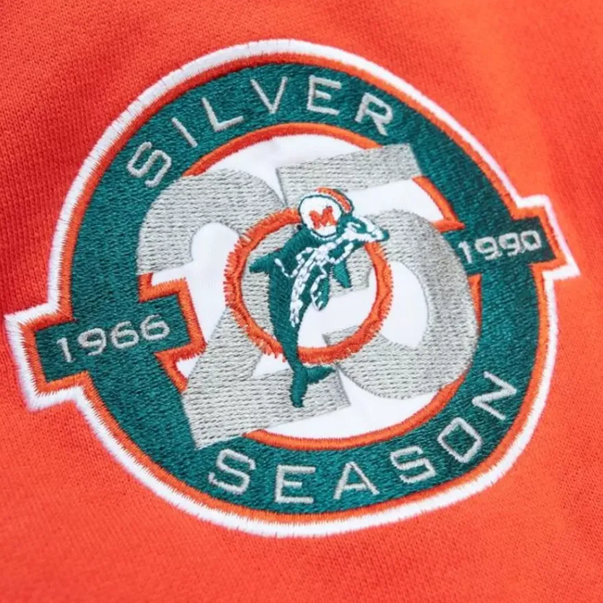 Mitchell & Ness Hoodies & Sweatshirts-All Over Crew 3.0 Miami Dolphins